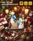 Resin Snowman Figurines with Lighted Christmas Tree Wreath
